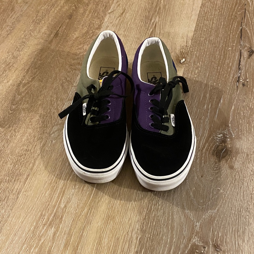 Vans Multicolor Athletic Shoes - Black, Purple, Green
